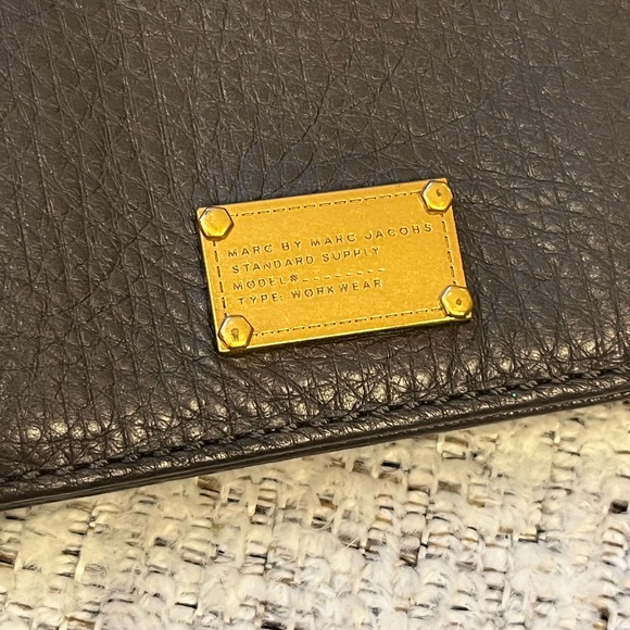 Marc By Marc Jacobs grey leather wallet card case New without tags - Picture 3 of 16